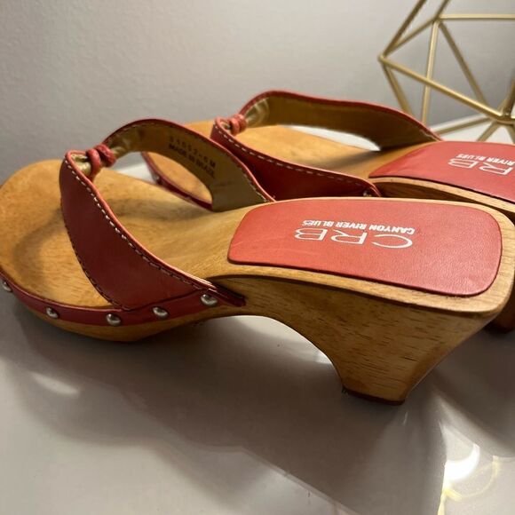 CRB Canyon River Blues Wooden Sandal Shoes - Picture 8 of 9
